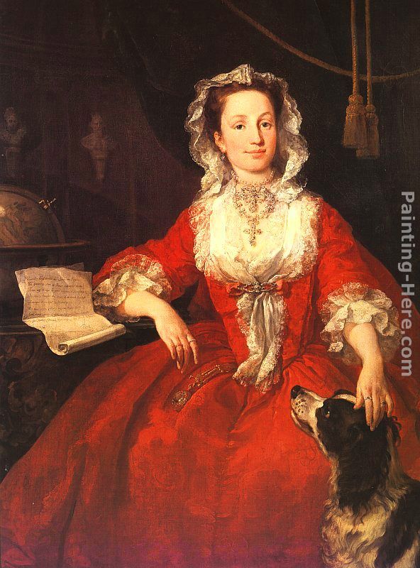 Miss Mary Edwards painting - William Hogarth Miss Mary Edwards art painting